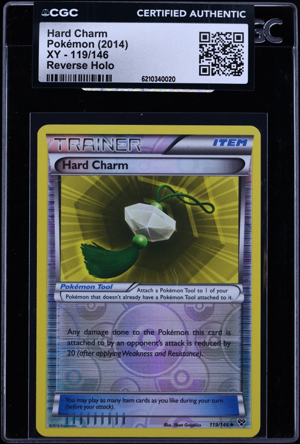 2014 Pokemon XY Reverse Holo Hard Charm #119 CGC AUTH