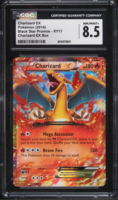 2014 Pokemon XY Promo Holo Charizard Ex #XY17 CGC 8.5 NM-MT+