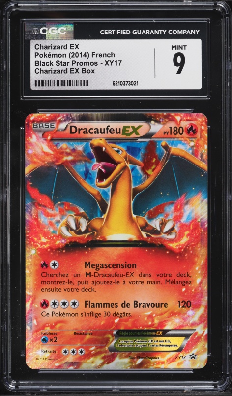 2014 Pokemon French XY Promo Holo Charizard Ex #XY17 CGC 9 MINT