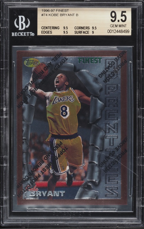 1996 Skybox Z-Force Kobe Bryant ROOKIE #142 BGS 9 MINT on Fanatics
