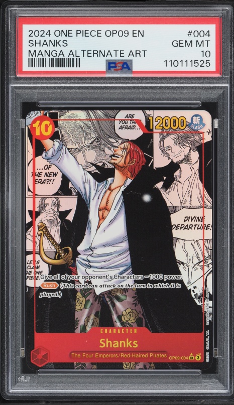 2025 One Piece 2nd Anniversary Set Leader Shanks #OP09-001 PSA 10