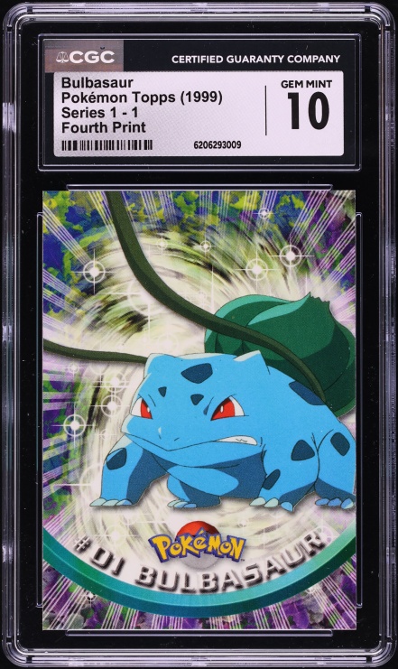 1999 Pokemon Base Set Shadowless Bulbasaur #44 PSA 10 GEM MINT on