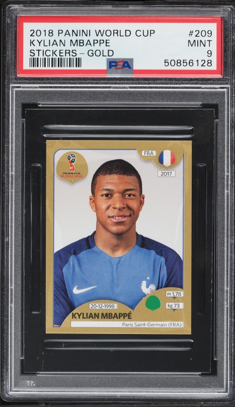 2018 Panini Prizm World Cup Red Blue Wave Prizms Kylian Mbappe