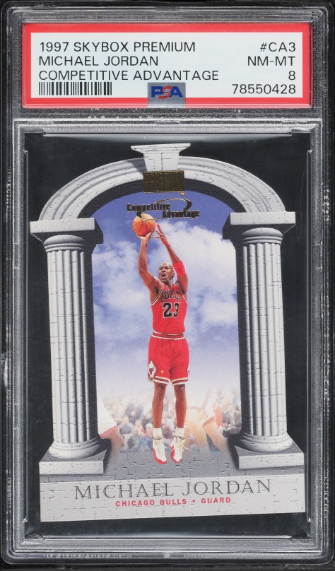 1997 Skybox Premium Golden Touch Die-Cut Michael Jordan #1GT PSA 7