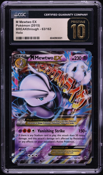 2015 Pokemon XY BREAKthrough Holo M Mewtwo Ex #63 CGC 10 PRISTINE