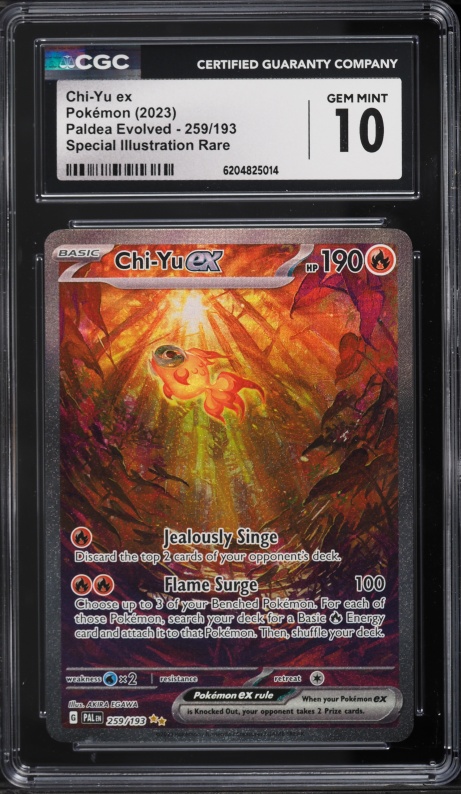 2023 Pokemon Scarlet & Violet Paldea Evolved SIR Chi-Yu Ex #259 CGC 10 GEM MINT