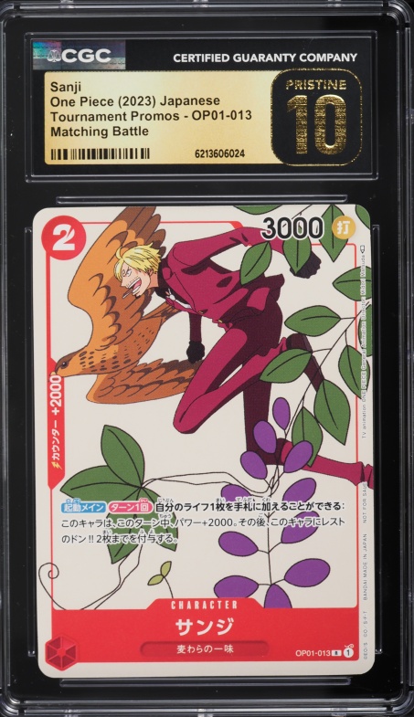 2024 One Piece Bandai Games Fest Sanji #OP03-102 CGC 10 PRISTINE