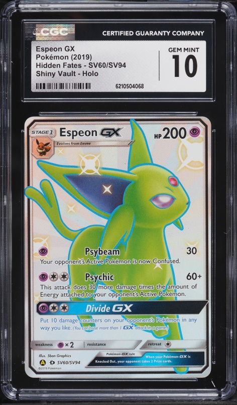 2018 Pokemon Japanese SM GX Ultra Shiny Full Art Shiny Espeon GX