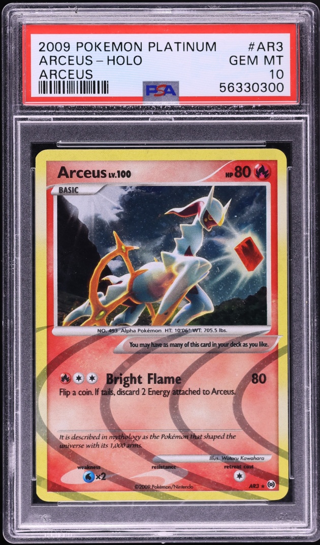 2009 Pokemon Platinum Holo Arceus #AR3 PSA 10 GEM MINT