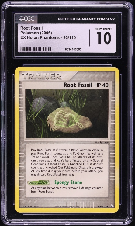 2006 Pokemon EX Holon Phantoms Root Fossil #93 CGC 10 GEM MINT
