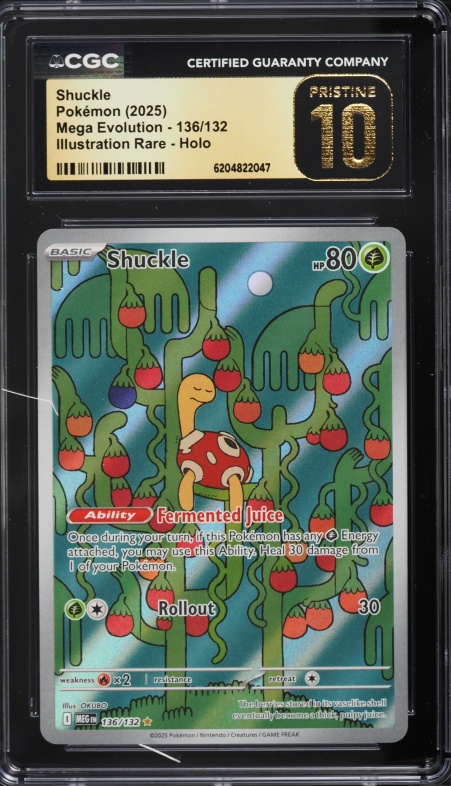 2025 Pokemon Mega Evolution IR Shuckle #136 CGC 10 PRISTINE