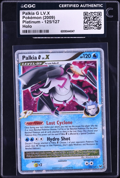 2009 Pokemon Platinum Holo Dialga G Lv.X #122 PSA 8 NM-MT on