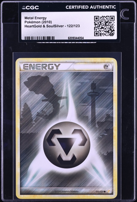 2010 Pokemon HeartGold & SoulSilver Metal Energy #122 CGC AUTH