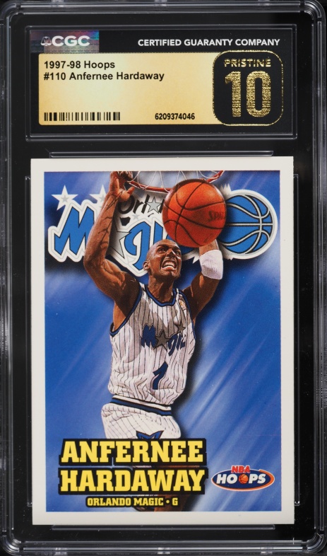 1997 Skybox Z-Force Big Men On Court Anfernee Hardaway #6 BGS 9