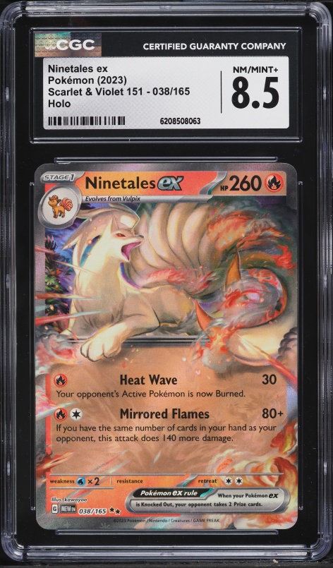 2023 Pokemon Scarlet & Violet Obsidian Flames IR Ninetales #199
