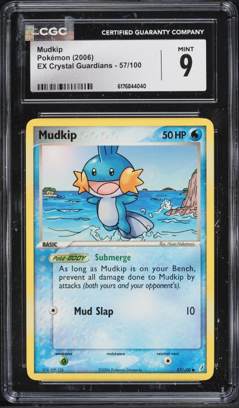 2006 Pokemon EX Crystal Guardians Mudkip #57 CGC 9 MINT