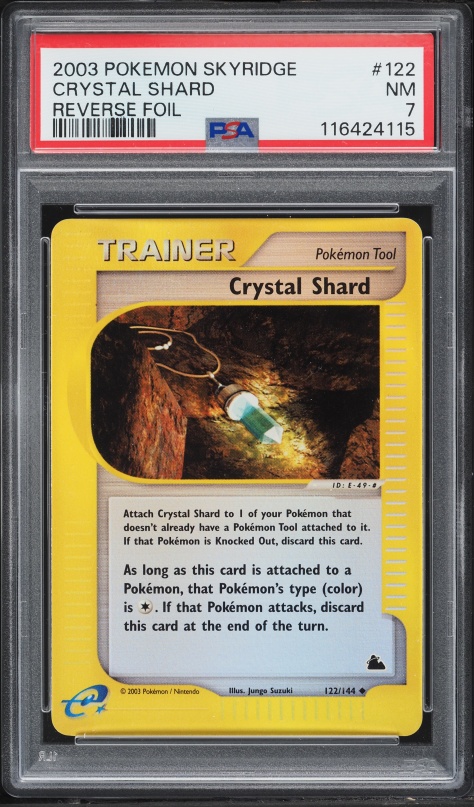 2003 Pokemon Skyridge Reverse Holo Crystal Shard #122 PSA 7 NRMT