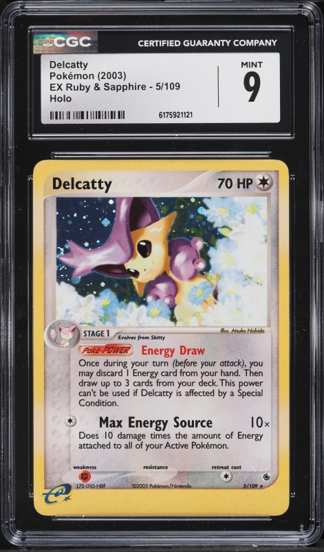 2003 Pokemon EX Ruby & Sapphire Holo Delcatty #5 CGC 9 MINT
