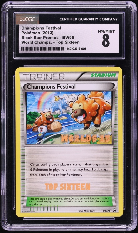 2016 Pokemon Italian XY Black Star Promo Worlds Champions Festival