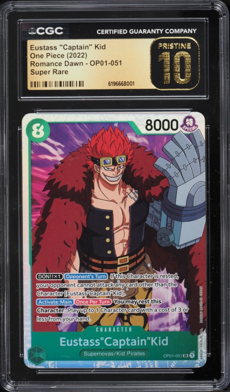 Eustass Captain Kid Leader Parallel OP10-099 CGC PRISTINE 10