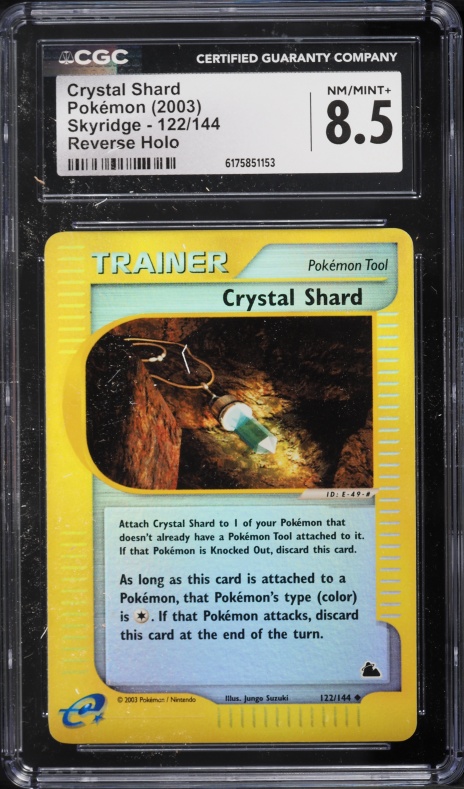 2003 Pokemon Skyridge Reverse Holo Crystal Shard #122 CGC 8.5 NM-MT+