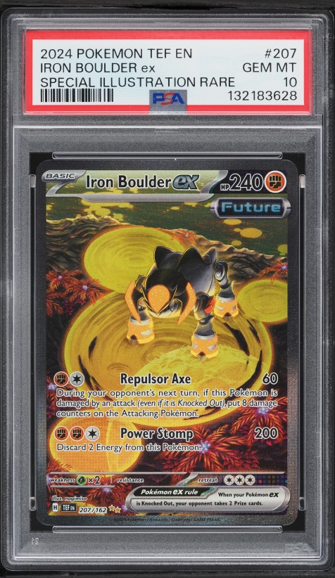 2024 Pokemon Scarlet & Violet Temporal Forces SIR Iron Boulder ex #207 PSA 10 GEM MINT