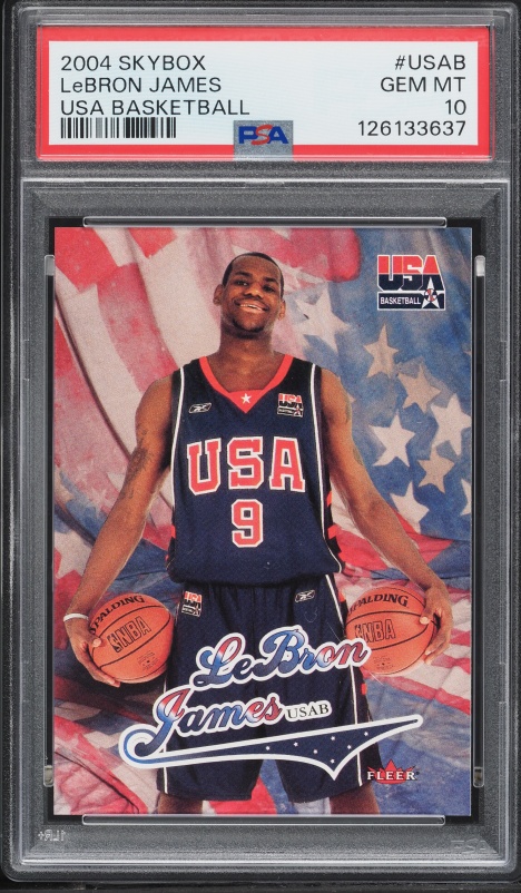 2004 Topps Chrome Refractor LeBron James #23 PSA 9 MINT on