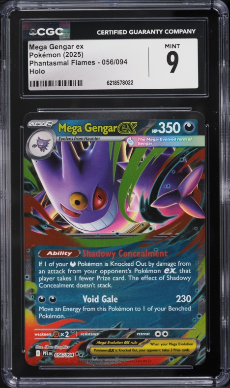 2025 Pokemon Japanese Mega Dream Ex SAR Mega Gengar EX #240 CGC 10