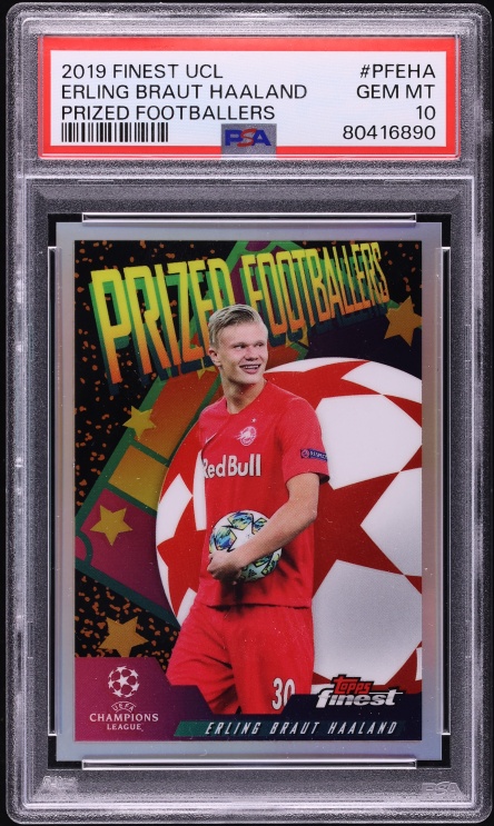 2019 Panini Bundesliga Soccer Erling Haaland ROOKIE RC #32 PSA 9