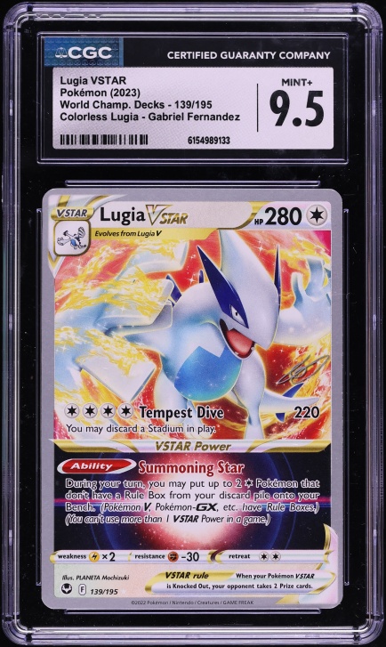 2023 Pokemon World Championships Decks Colorless Lugia VSTAR #139 CGC 9.5 MINT+