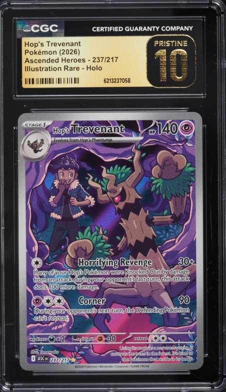 2026 Pokemon Mega Evolution Ascended Heroes IR Hop's Trevenant #237 CGC 10 PRISTINE