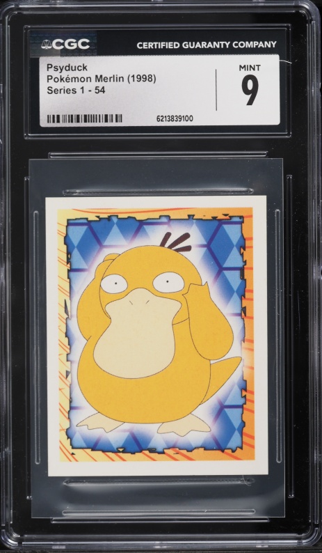 1998 Pokemon Merlin Series 1 Psyduck #54 CGC 9 MINT