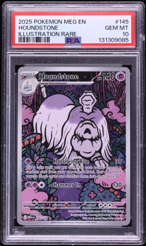 2025 Pokemon Mega Evolution IR Houndstone #145 PSA 10 GEM MINT