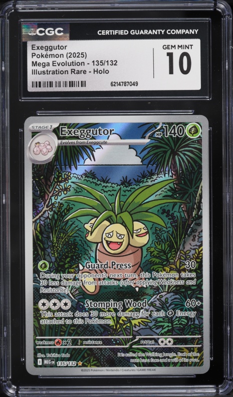 2025 Pokemon Mega Evolution IR Exeggutor #135 CGC 10 GEM MINT