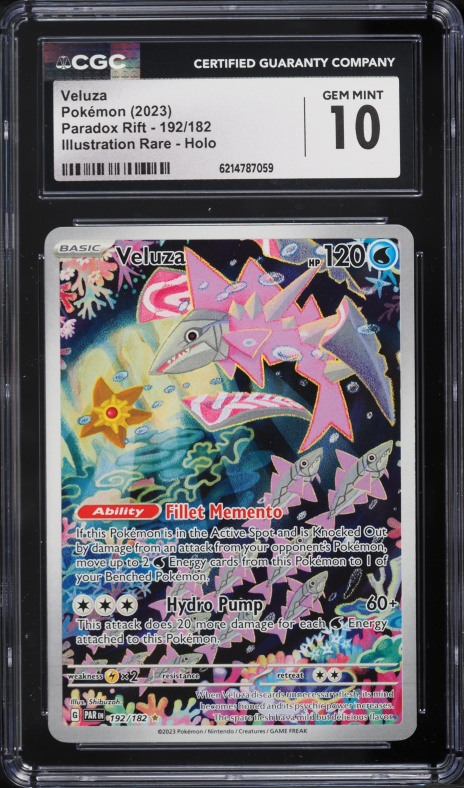 2023 Pokemon Scarlet & Violet Paradox Rift IR Veluza #192 CGC 10 GEM MINT