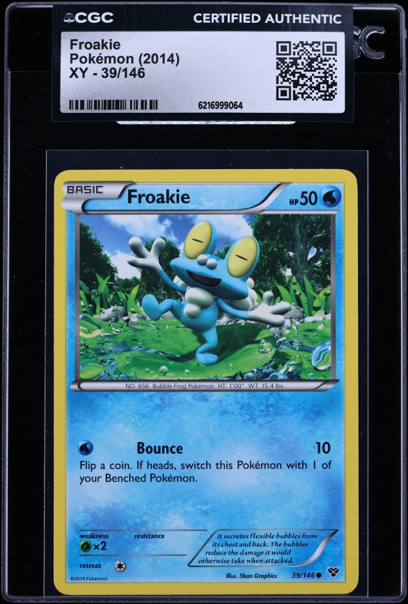 2014 Pokemon Xy Froakie #39 CGC AUTH