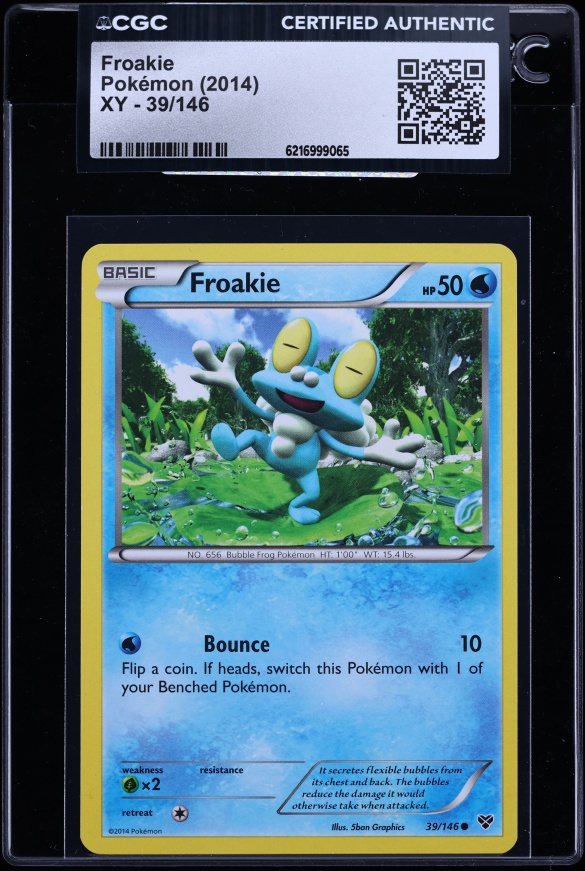 2014 Pokemon Xy Froakie #39 CGC AUTH