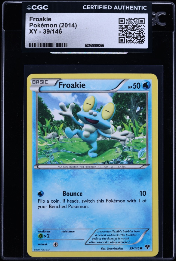 2014 Pokemon Xy Froakie #39 CGC AUTH