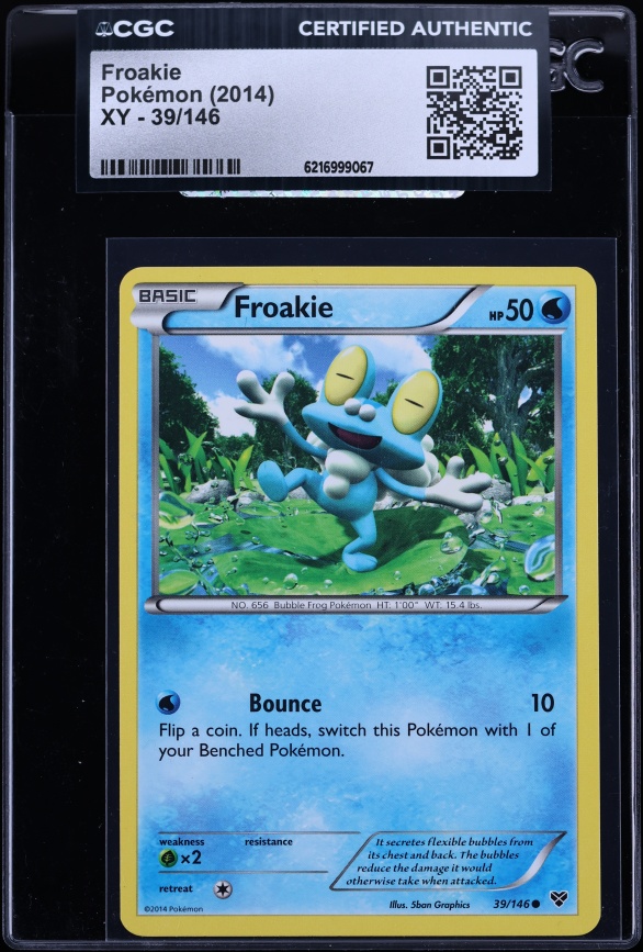 2014 Pokemon Xy Froakie #39 CGC AUTH