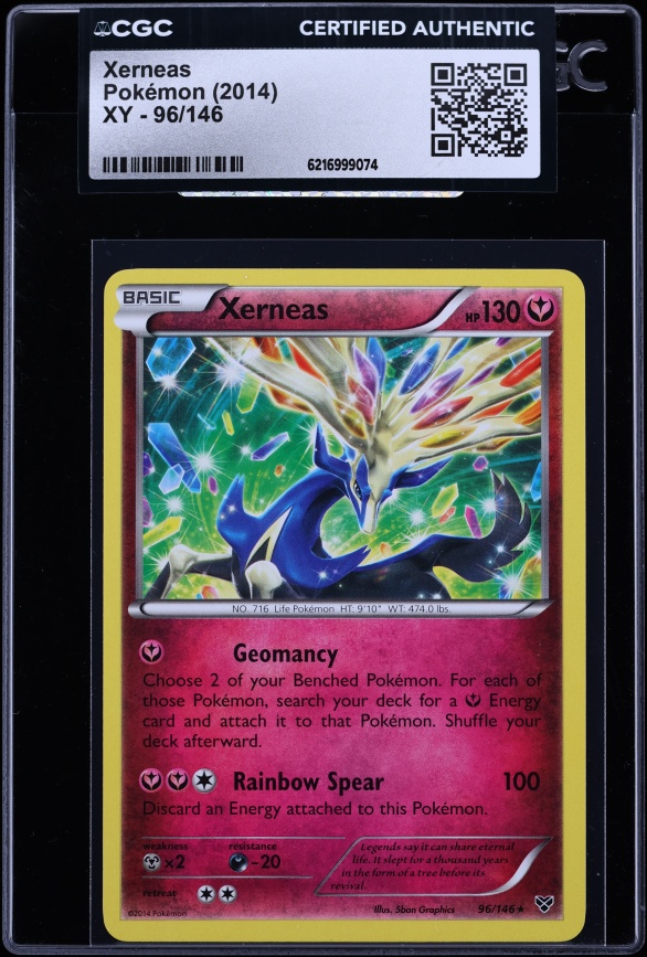 2014 Pokemon XY Holo Xerneas #96 CGC AUTH