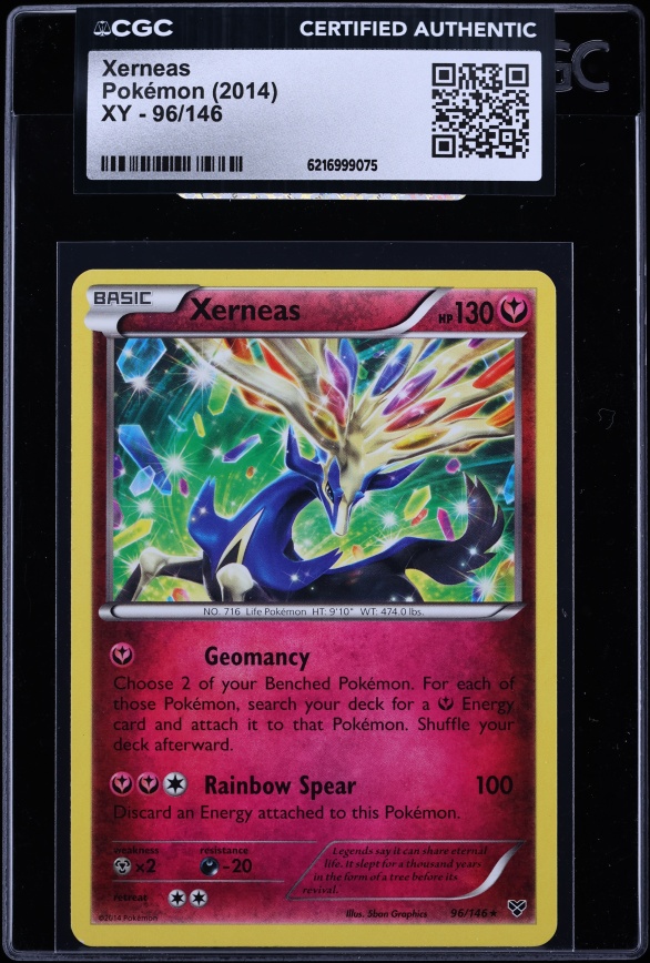 2014 Pokemon XY Holo Xerneas #96 CGC AUTH