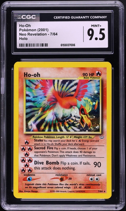 2000 Pokemon Japanese Neo 3 Promo Ho-Oh #250 PSA 9 MINT on