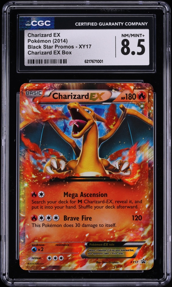 2014 Pokemon XY Promo Holo Charizard EX #XY17 CGC 8.5 NM-MT+