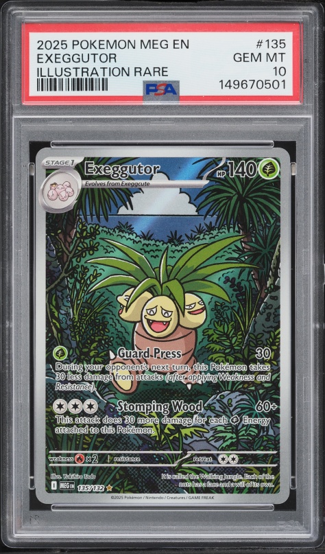 2025 Pokemon Mega Evolution IR Exeggutor #135 PSA 10 GEM MINT