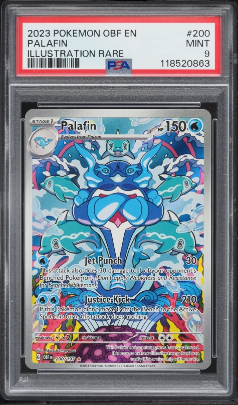 2023 Pokemon Scarlet & Violet Obsidian Flames IR Palafin #200 PSA 9 MINT