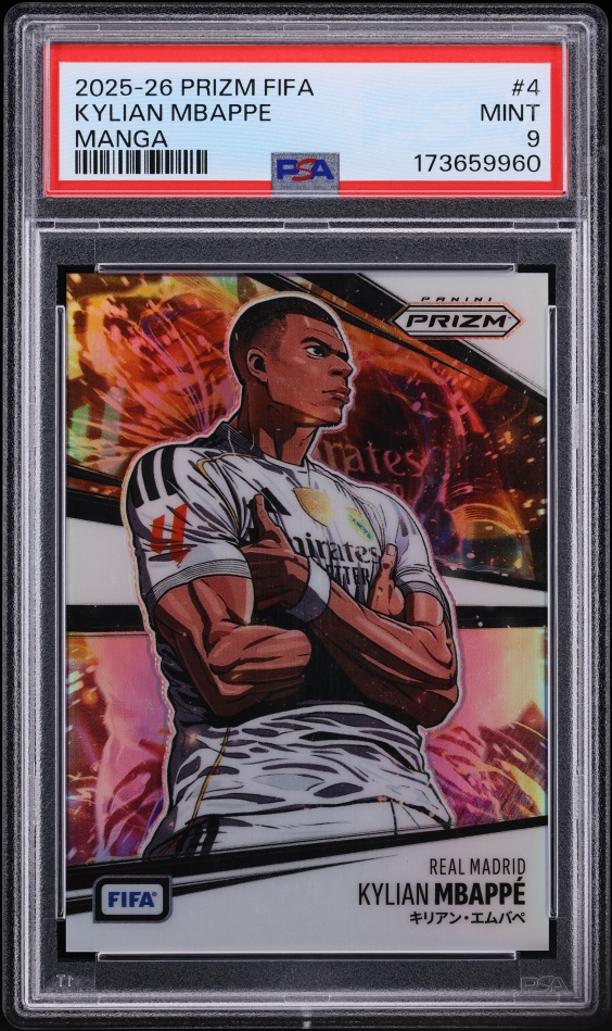 2018 Panini Prizm World Cup Red Blue Wave Prizms Kylian Mbappe