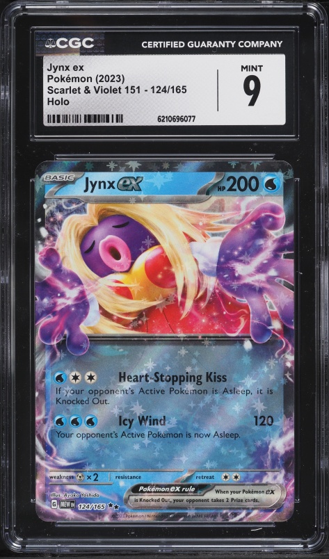 2023 Pokemon Scarlet & Violet 151 Holo Jynx Ex #124 CGC 9 MINT