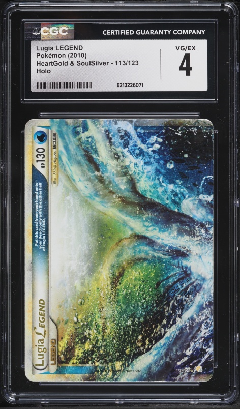 2010 Pokemon HeartGold & SoulSilver Holo Lugia LEGEND #113 CGC 4 VGEX