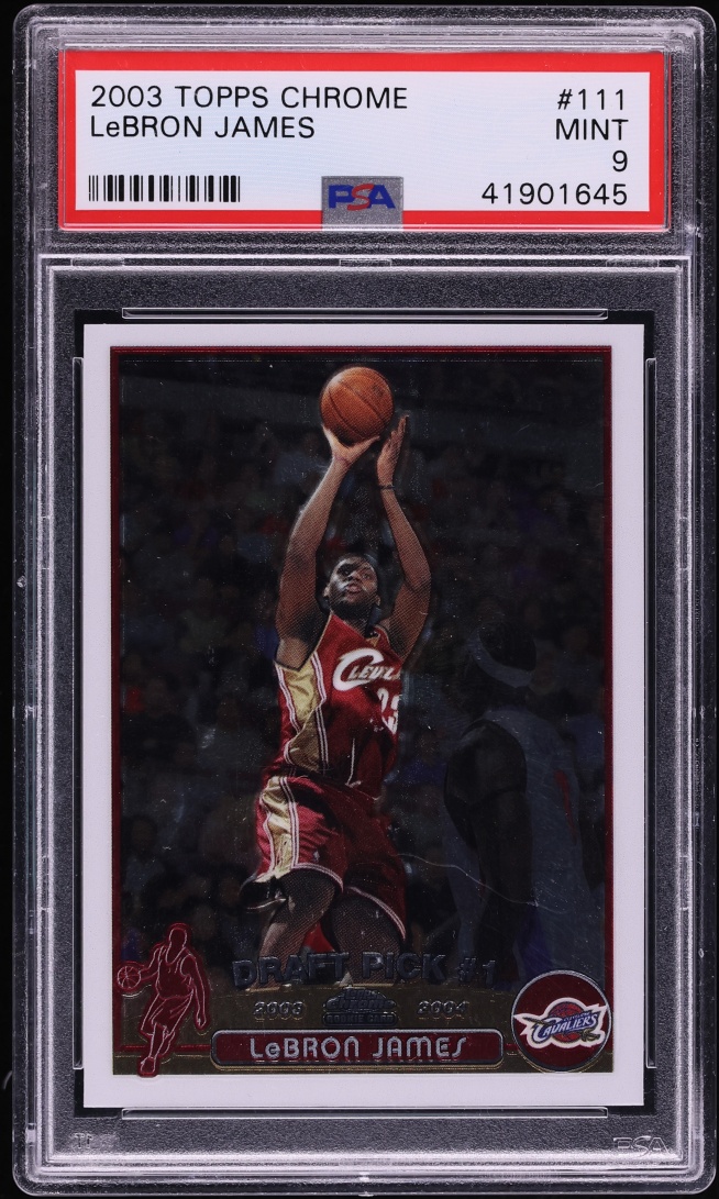 2003 Topps Chrome LeBron James Base #111 PSA 9 | Card Ladder