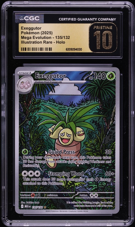 2025 Pokemon Mega Evolution IR Exeggutor #135 CGC 10 PRISTINE
